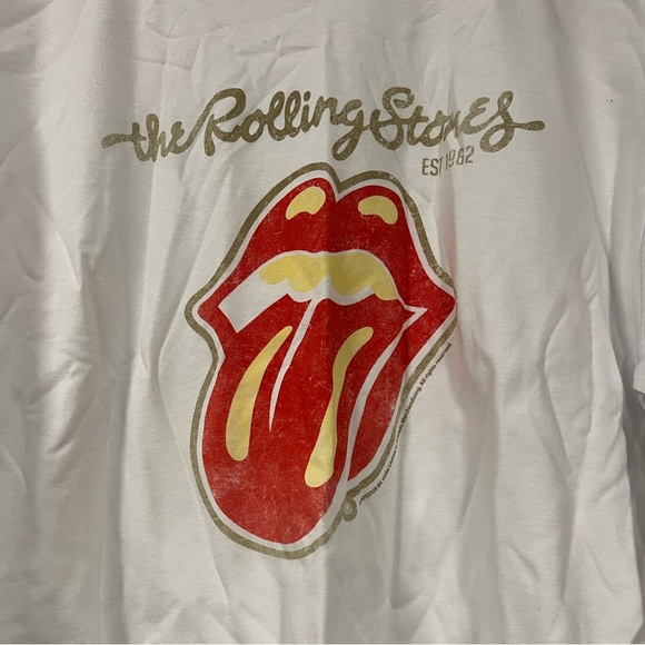 Rolling Stones White Cotton Tee - Picture 4 of 7